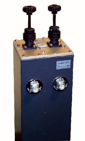 FM radio coaxial double cavity filter, 87.5-108MHz, specify 500-800kHz, 7/16″ DIN female, 1kW